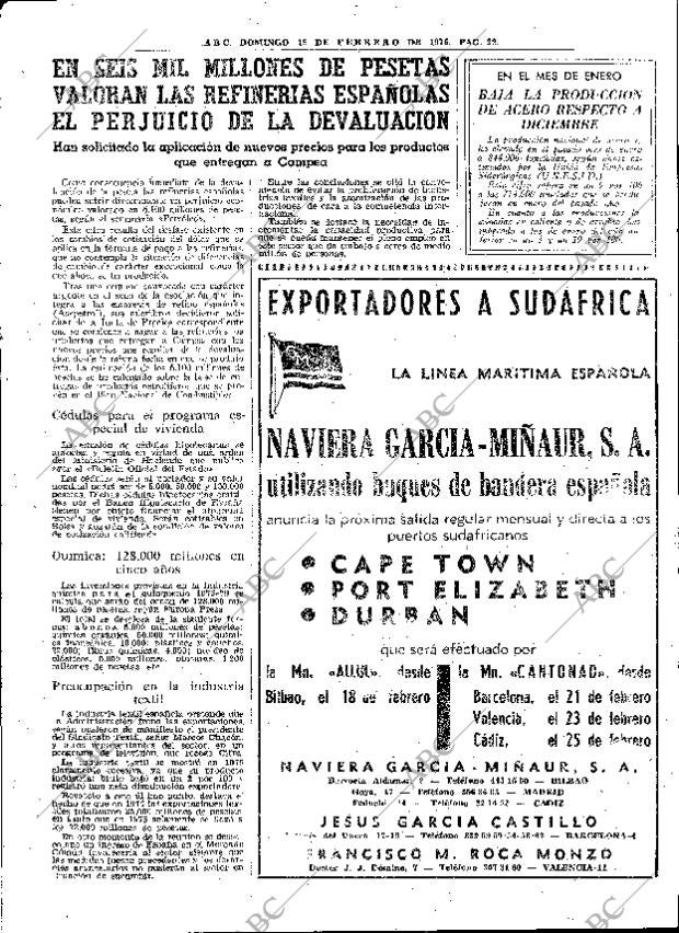 ABC MADRID 15-02-1976 página 55