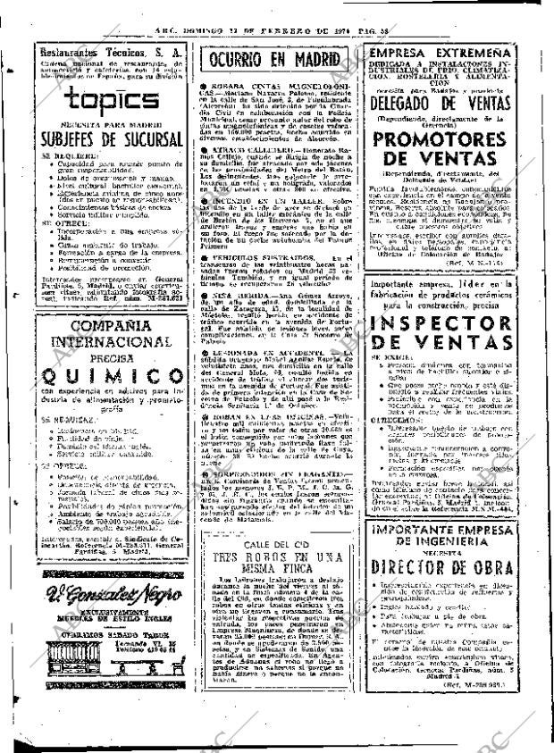 ABC MADRID 15-02-1976 página 74