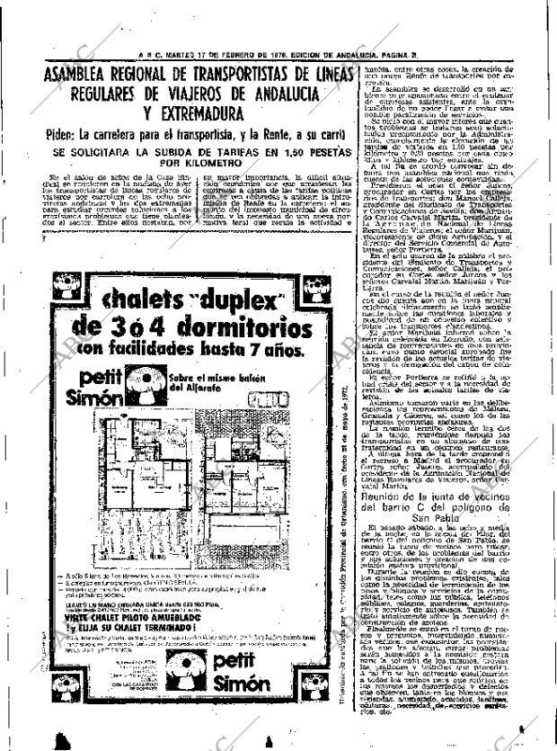 ABC SEVILLA 17-02-1976 página 39