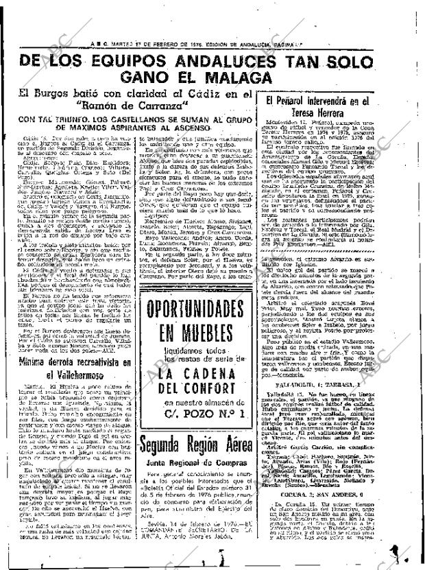 ABC SEVILLA 17-02-1976 página 57