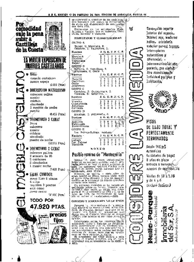 ABC SEVILLA 17-02-1976 página 62