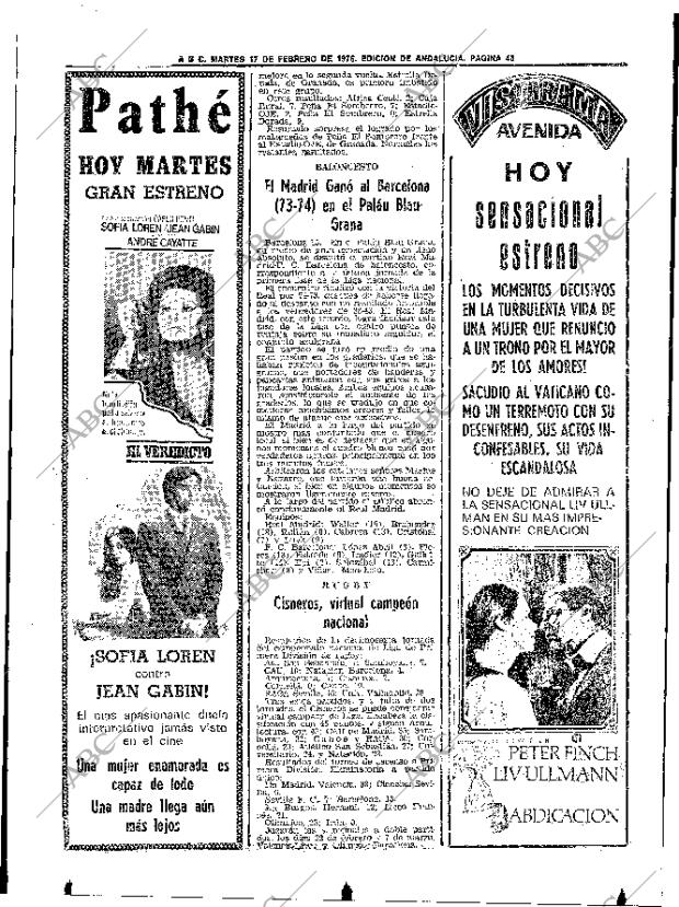 ABC SEVILLA 17-02-1976 página 66