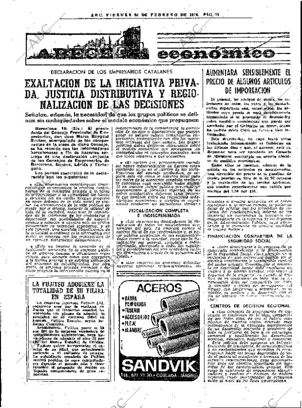 ABC MADRID 20-02-1976 página 49