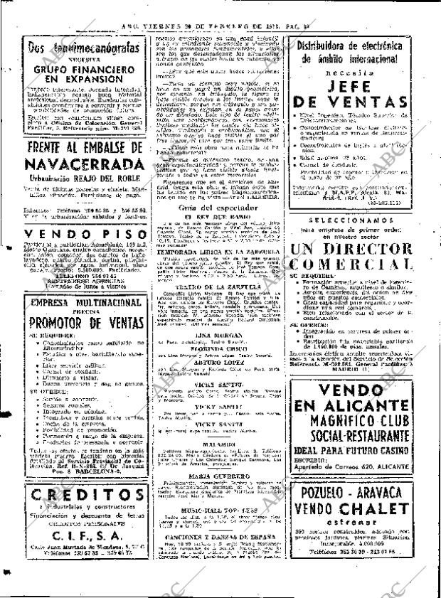 ABC MADRID 20-02-1976 página 70