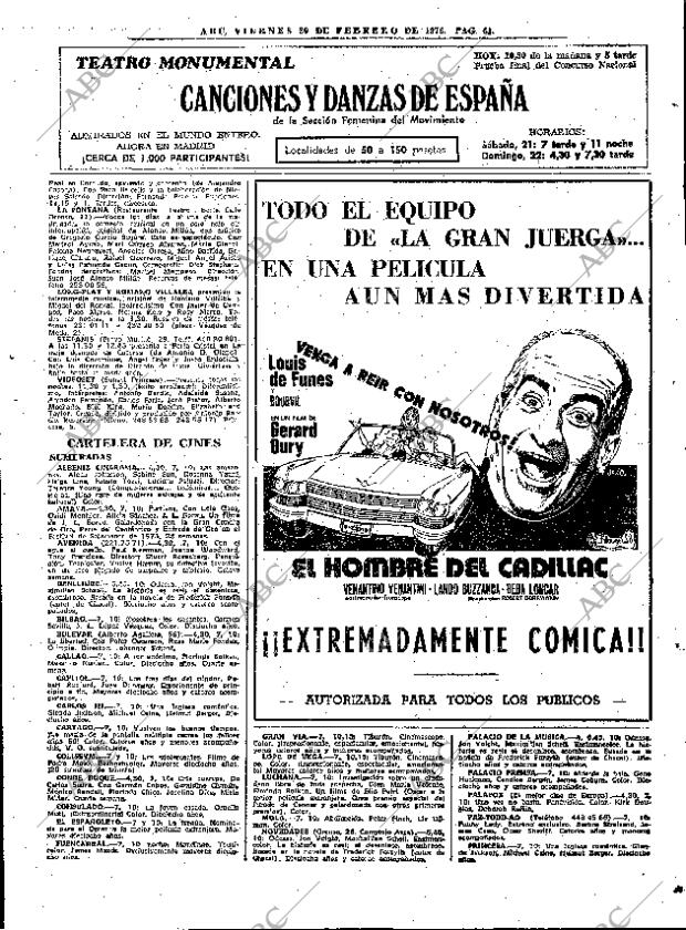 ABC MADRID 20-02-1976 página 73