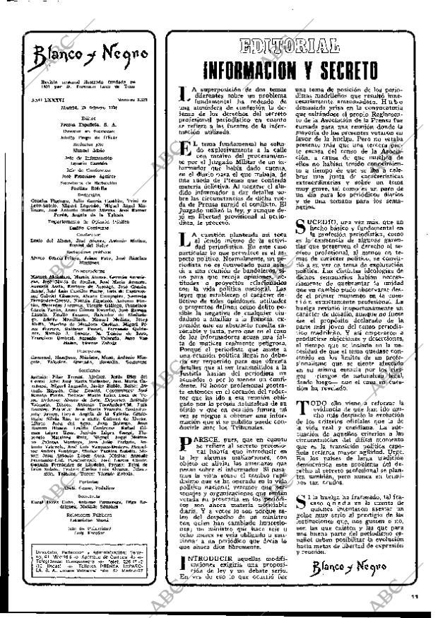 BLANCO Y NEGRO MADRID 21-02-1976 página 11