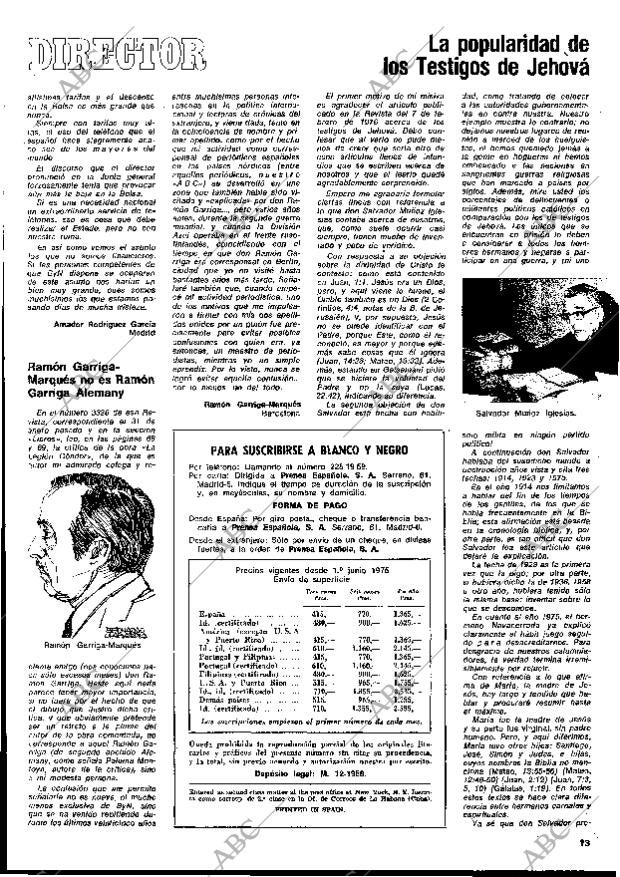 BLANCO Y NEGRO MADRID 21-02-1976 página 13