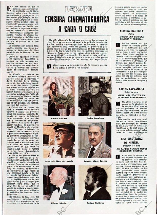 BLANCO Y NEGRO MADRID 21-02-1976 página 43