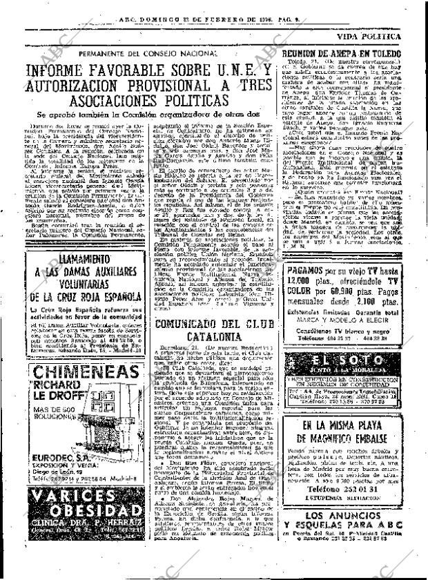 ABC MADRID 22-02-1976 página 25