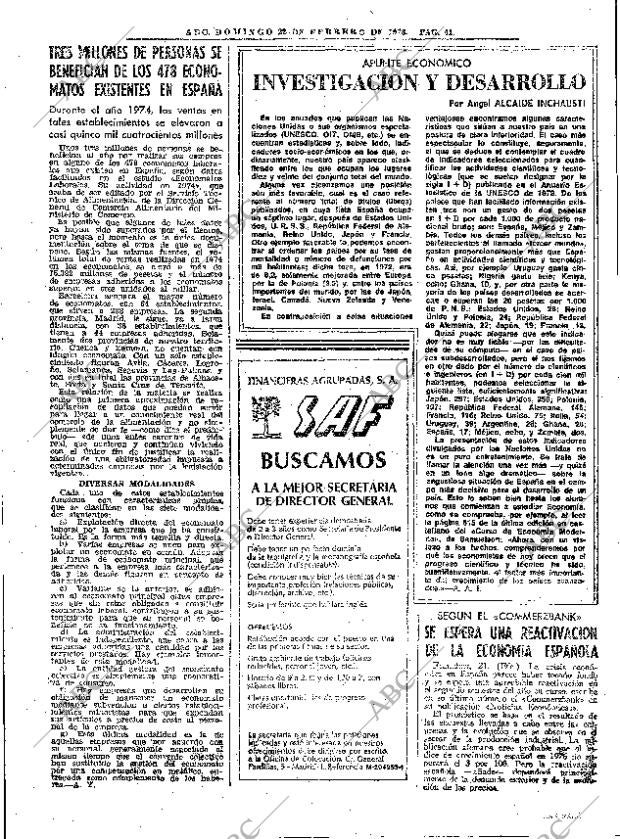 ABC MADRID 22-02-1976 página 57