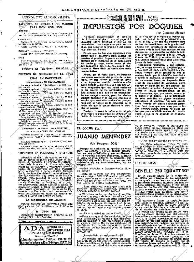 ABC MADRID 22-02-1976 página 61