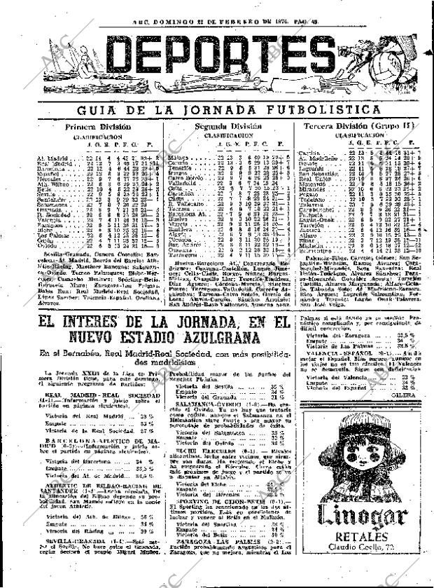 ABC MADRID 22-02-1976 página 65