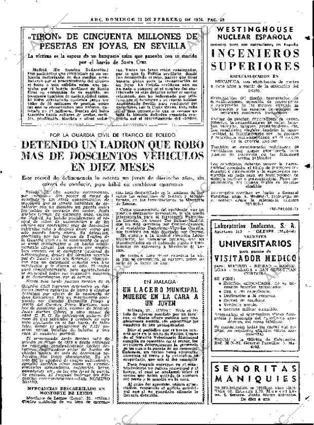 ABC MADRID 22-02-1976 página 75