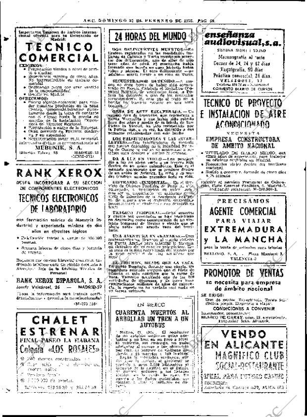 ABC MADRID 22-02-1976 página 76