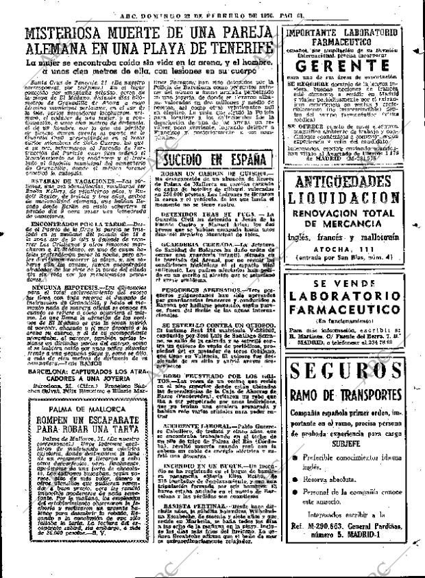 ABC MADRID 22-02-1976 página 77