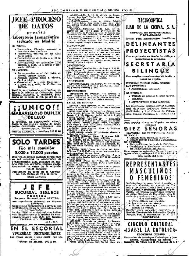 ABC MADRID 22-02-1976 página 85
