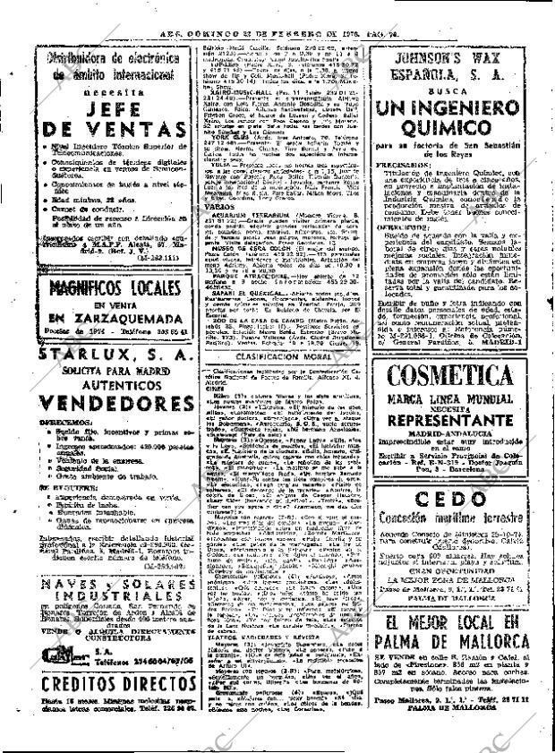 ABC MADRID 22-02-1976 página 86