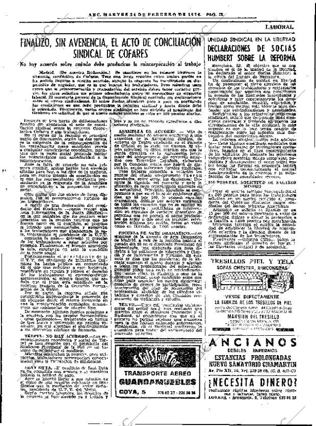 ABC MADRID 24-02-1976 página 23