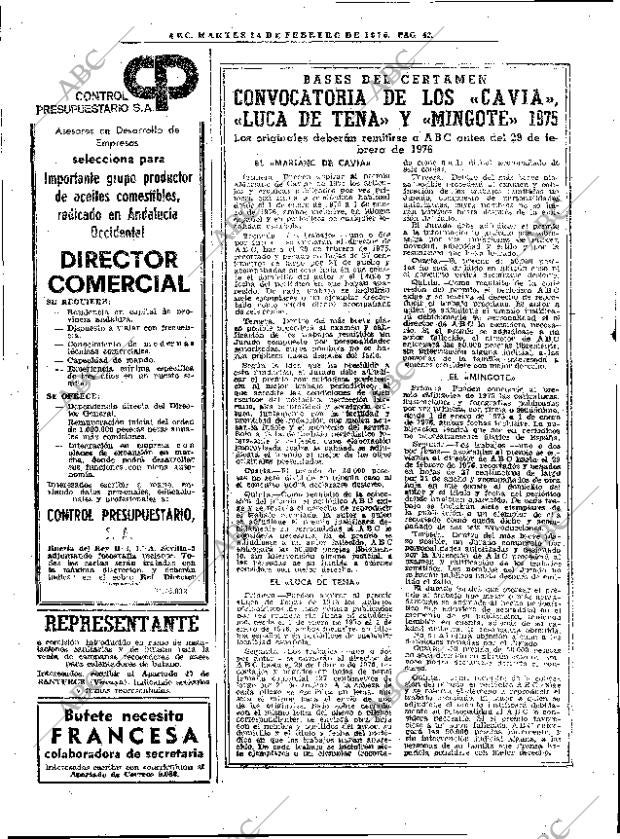 ABC MADRID 24-02-1976 página 52