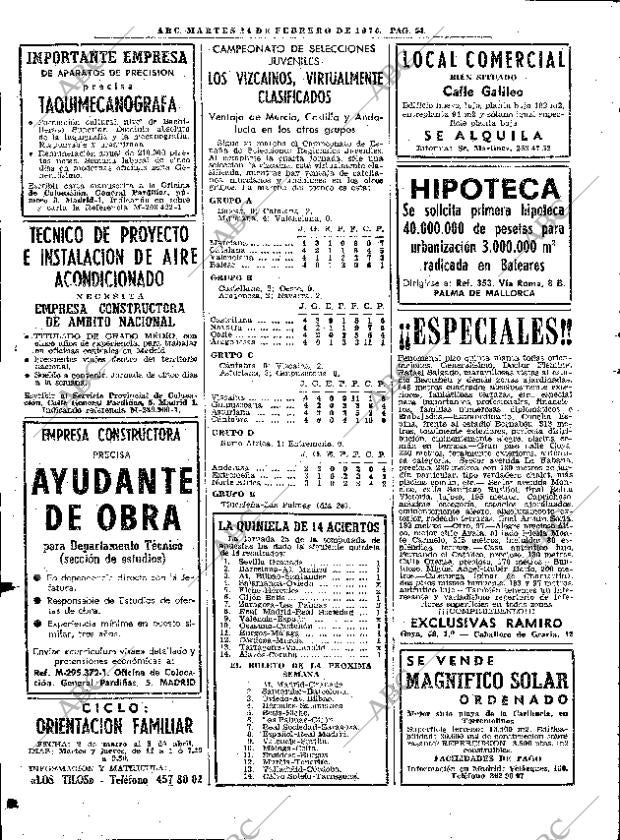 ABC MADRID 24-02-1976 página 64