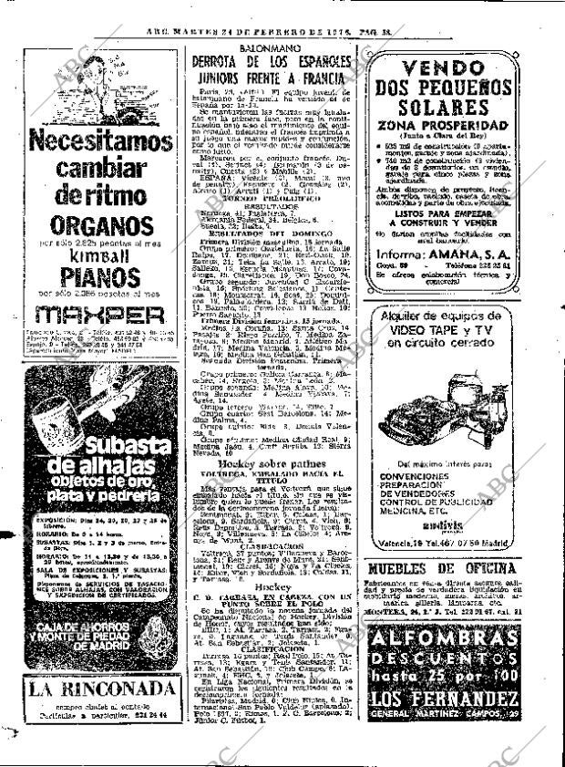ABC MADRID 24-02-1976 página 68
