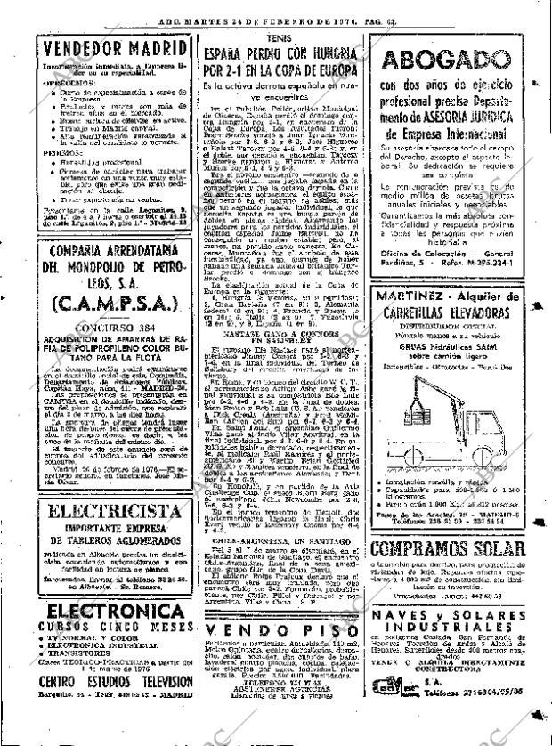 ABC MADRID 24-02-1976 página 73