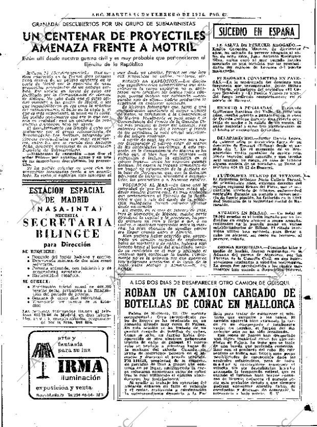 ABC MADRID 24-02-1976 página 77