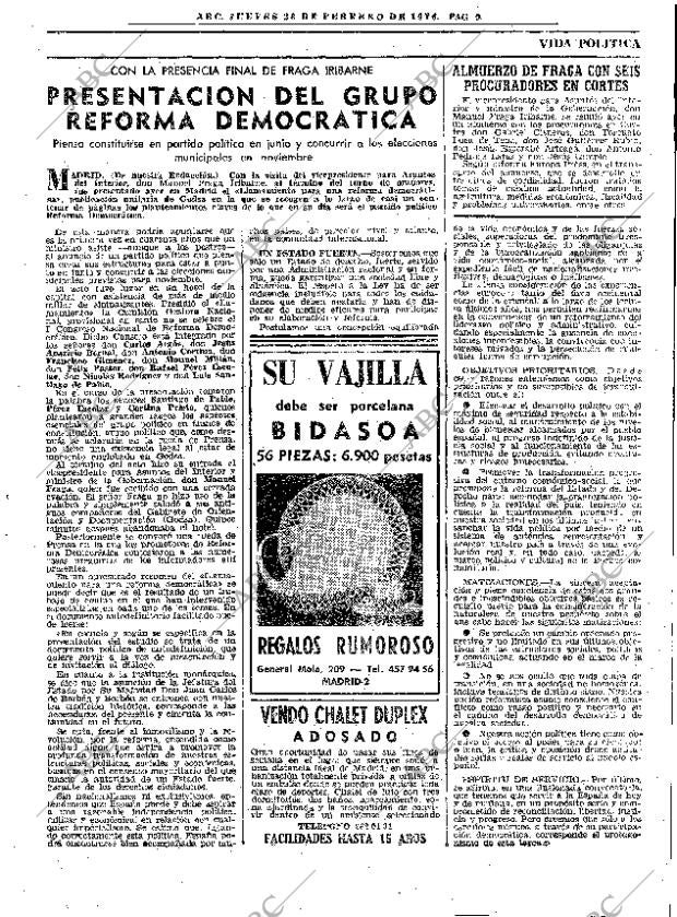 ABC MADRID 26-02-1976 página 25