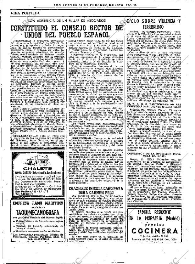 ABC MADRID 26-02-1976 página 26