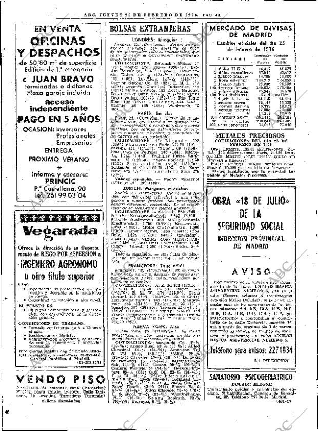 ABC MADRID 26-02-1976 página 62