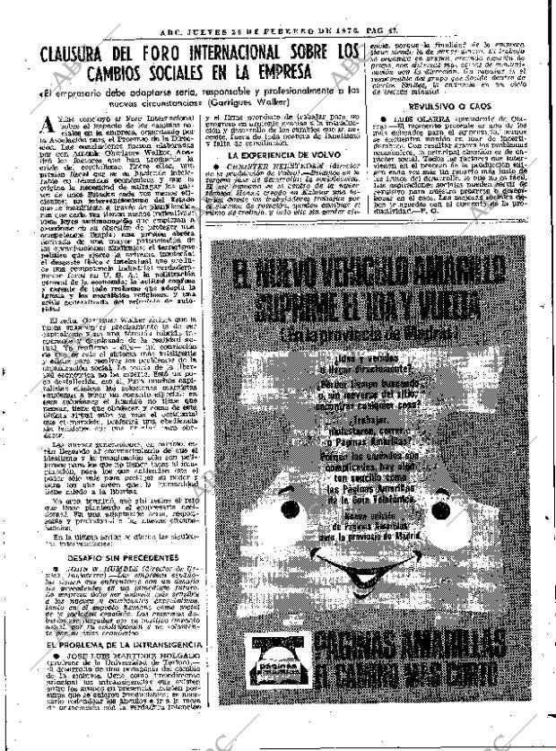 ABC MADRID 26-02-1976 página 63