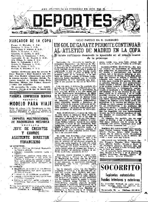ABC MADRID 26-02-1976 página 67