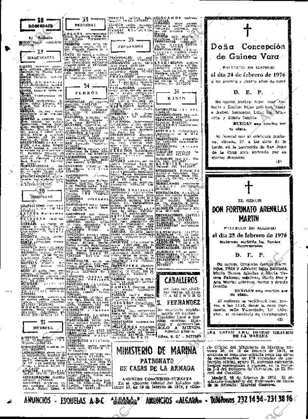 ABC MADRID 26-02-1976 página 98