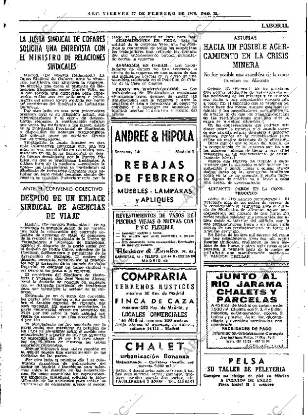 ABC MADRID 27-02-1976 página 27
