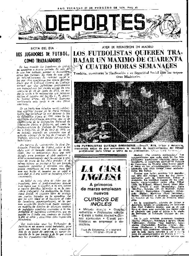 ABC MADRID 27-02-1976 página 61