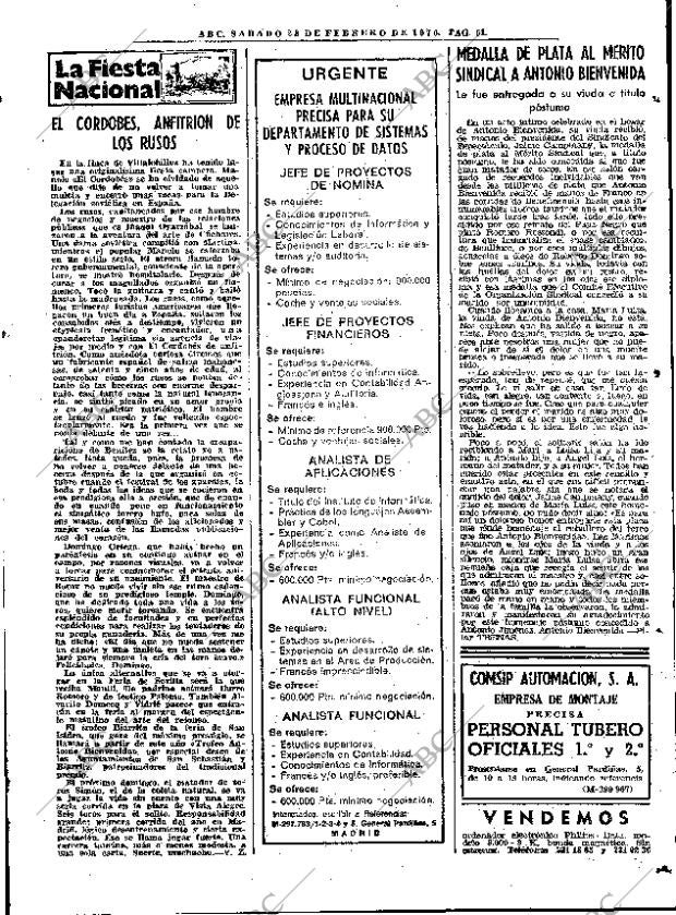 ABC MADRID 28-02-1976 página 67