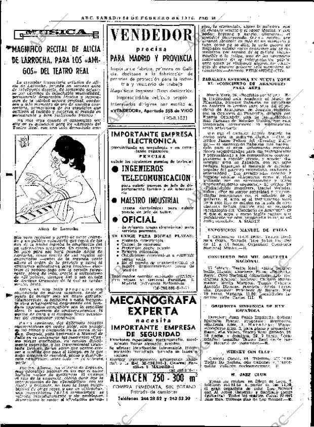 ABC MADRID 28-02-1976 página 74