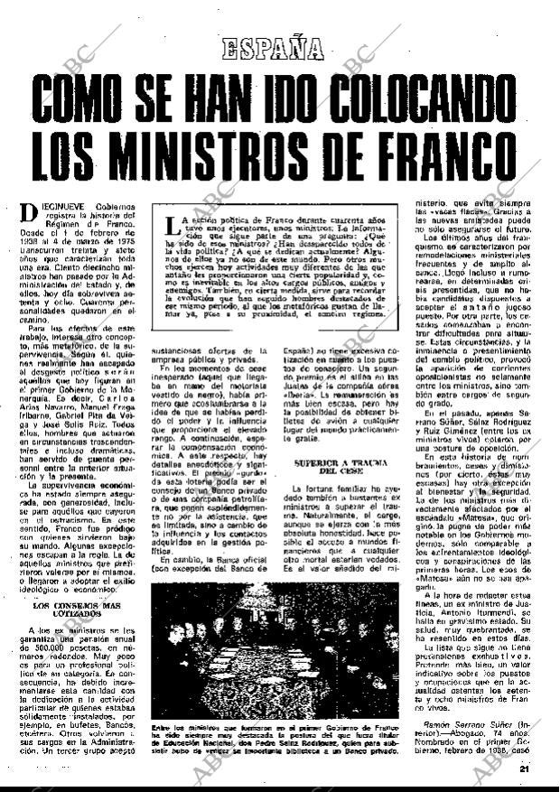 BLANCO Y NEGRO MADRID 28-02-1976 página 21