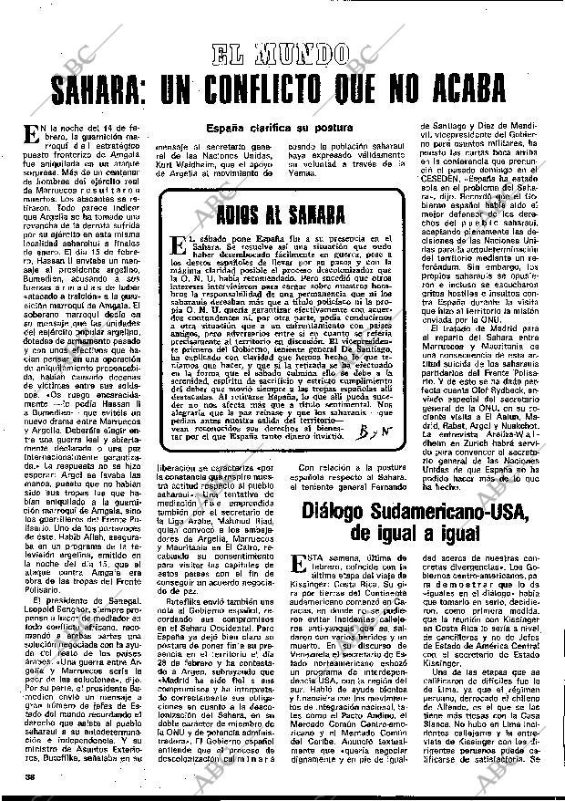BLANCO Y NEGRO MADRID 28-02-1976 página 38