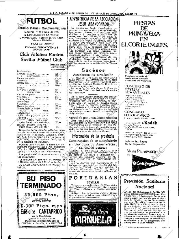 ABC SEVILLA 06-03-1976 página 54