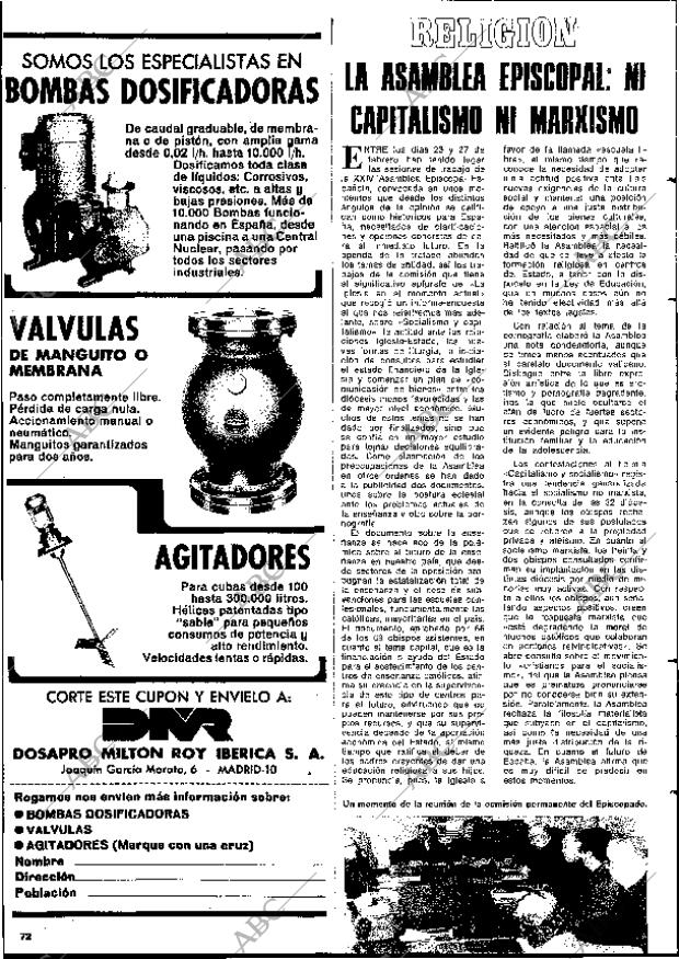 BLANCO Y NEGRO MADRID 06-03-1976 página 72