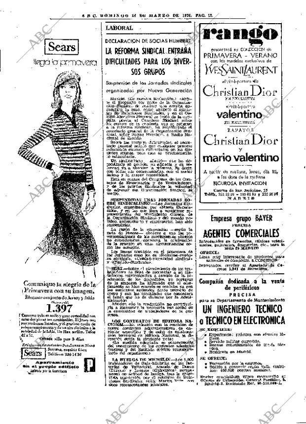 ABC MADRID 14-03-1976 página 28