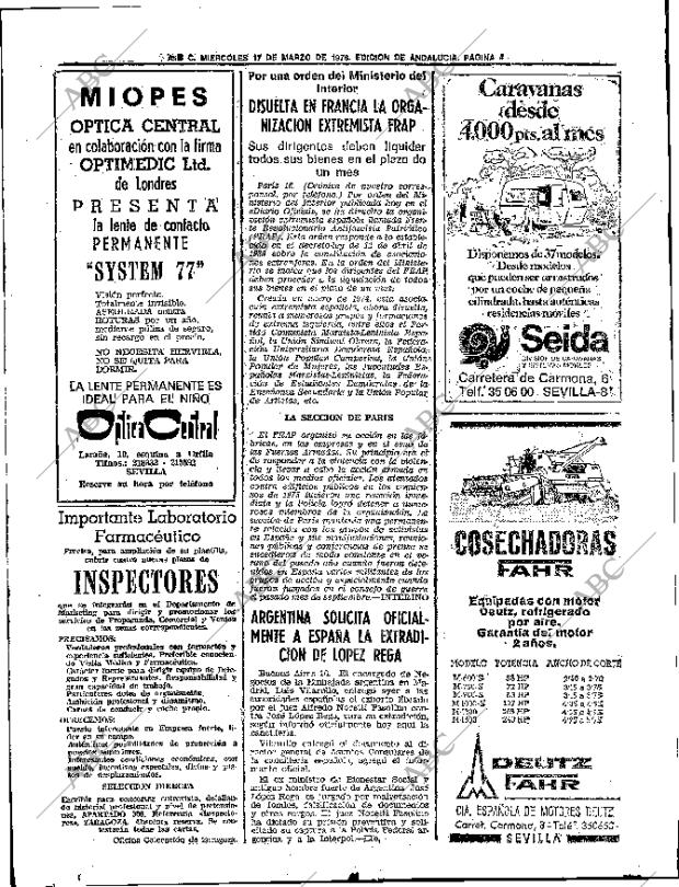 ABC SEVILLA 17-03-1976 página 34