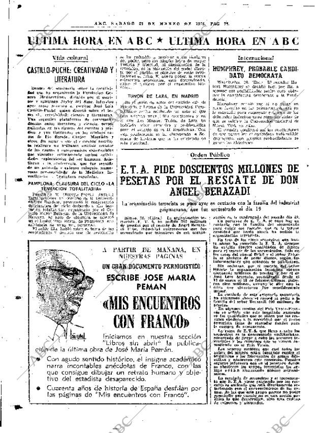ABC MADRID 27-03-1976 página 88