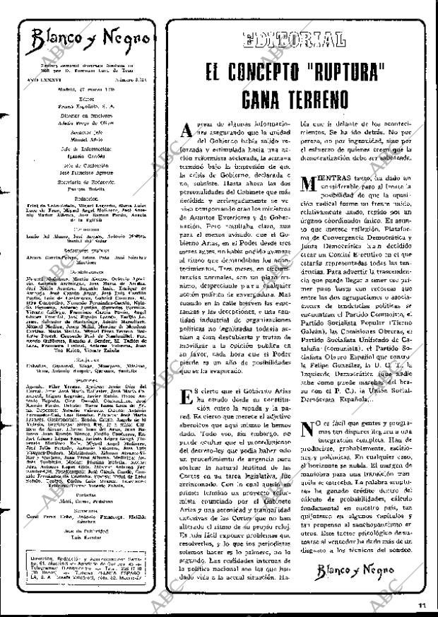 BLANCO Y NEGRO MADRID 27-03-1976 página 11