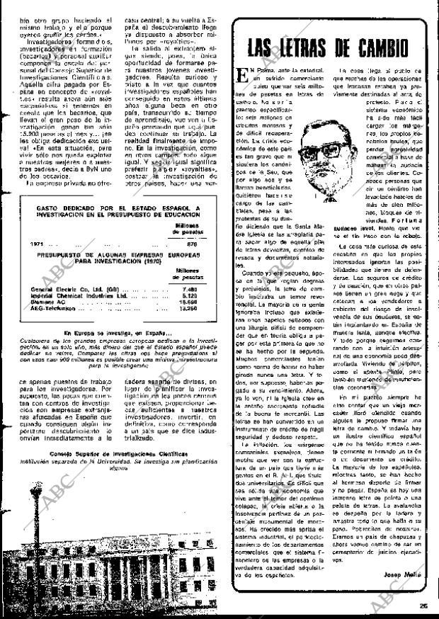 BLANCO Y NEGRO MADRID 27-03-1976 página 25