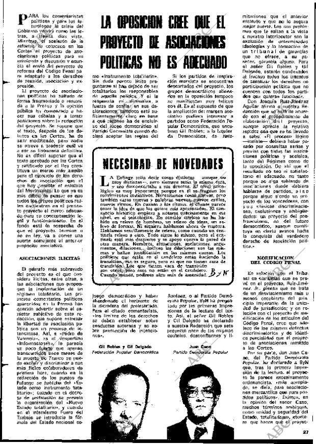 BLANCO Y NEGRO MADRID 27-03-1976 página 27