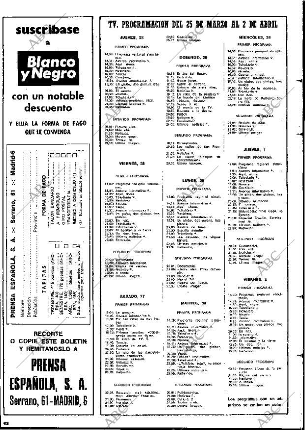 BLANCO Y NEGRO MADRID 27-03-1976 página 68