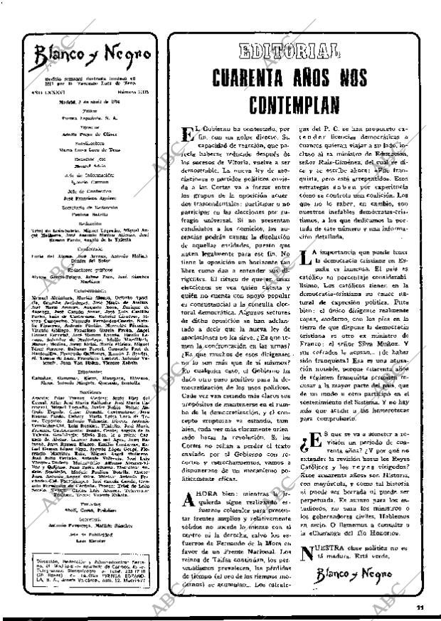 BLANCO Y NEGRO MADRID 03-04-1976 página 11