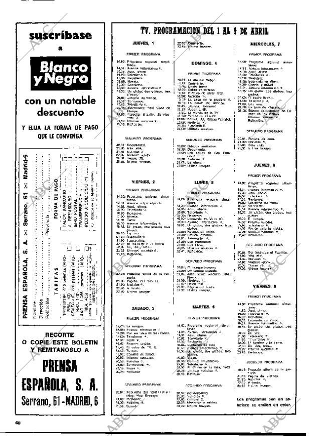 BLANCO Y NEGRO MADRID 03-04-1976 página 68